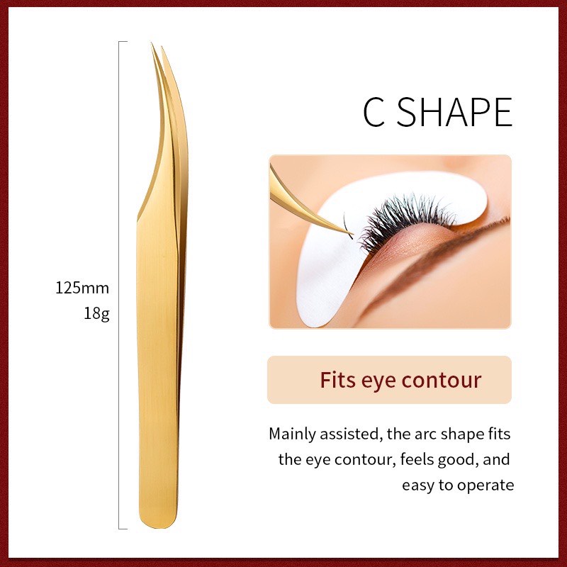 Cặp nhíp nối mi tách heo + classic 45 độ _dụng cụ nối mi_mi khay_mi fan_Thúy Hà