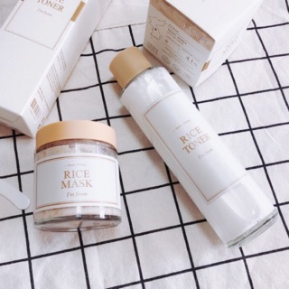 NƯỚC HOA HỒNG -MẶT NẠ TRẮNG DA I’M FROM RICE
