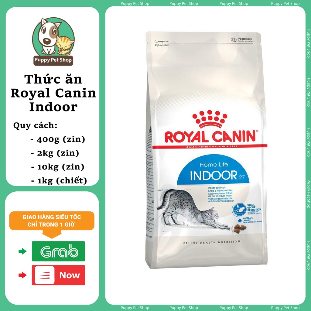 Thức ăn hạt cho mèo trưởng thành trong nhà - Royal Canin Indoor 27