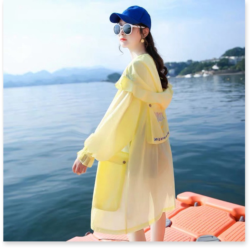 ÁO KHOÁC NỮ  THỜI TRANG THỂ THAO ĐI BIỂN CHỐNG NẮNG SIÊU NHẸ SIÊU MÁT FOM DÀI SÀNH ĐIỆU