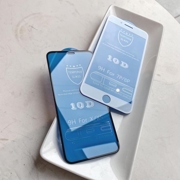 Kính cường lực 10D Full màn hình cho iphone 6G/ 6PLUS/ 7G/ 7PLUS/ X/ XR/ XSMAX/ IP11/ IP11PRO/ IP11PROMAX