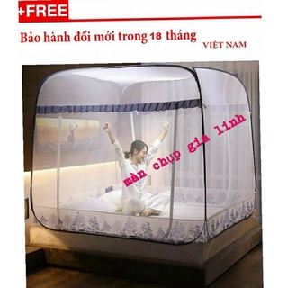 [XẢ]Màn Chụp Đỉnh Vuông Chân Viền, Mùng Chụp Tự Bung Đỉnh Vuông Chân Viền Hàng Cao Cấp Bảo Hành 18 Tháng