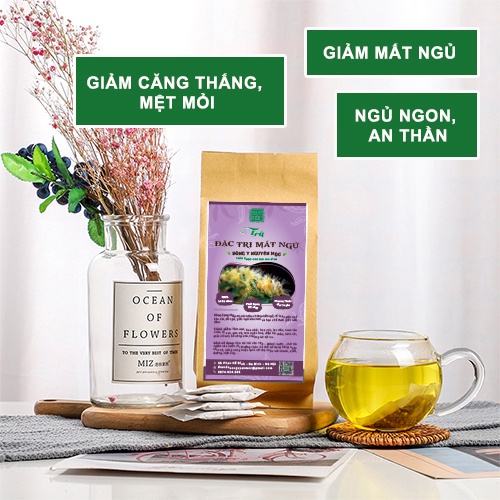 Trà ngủ ngon an thần ngủ sâu giấc hơn cải thiện tình trạng thức đêm