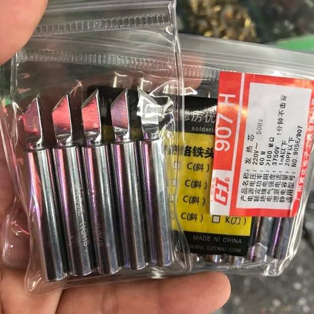 Đầu mỏ hàn 907 mỏ dao vát