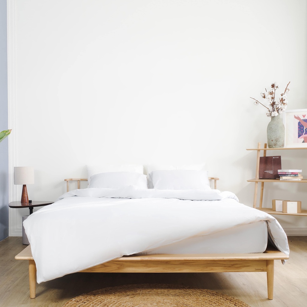 Bộ Ga Giường Ru9 Sateen Cotton Cao Cấp RU9 -1m8x -100% Cotton Tự Nhiên, Mềm Mại, Thấm Hút Mồ Hôi