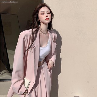 Áo Khoác Suit Dài Tay Với Thiết Kế Lưng Cao Xinh Xắn Dành Cho Nữ 2021