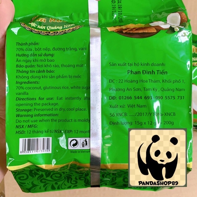 Bánh dừa nướng Quảng Nam