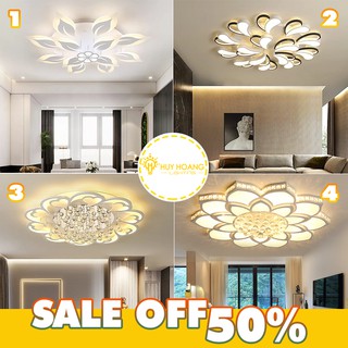 Đèn mâm ốp trần led 3 màu - đèn mâm ốp trần phòng khách