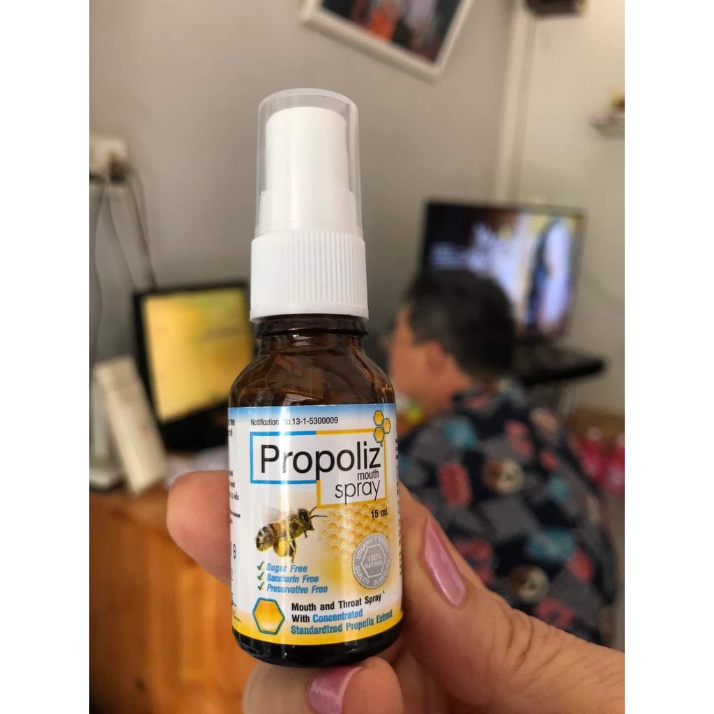 Xịt họng keo ong Propoliz Mouth Spray Thái Lan