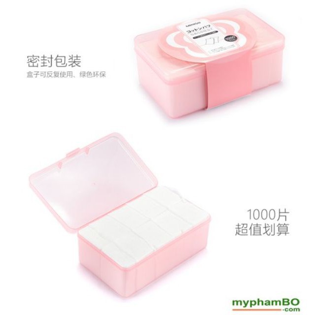 Bông tẩy trang Nhật Miniso 1000 miếng