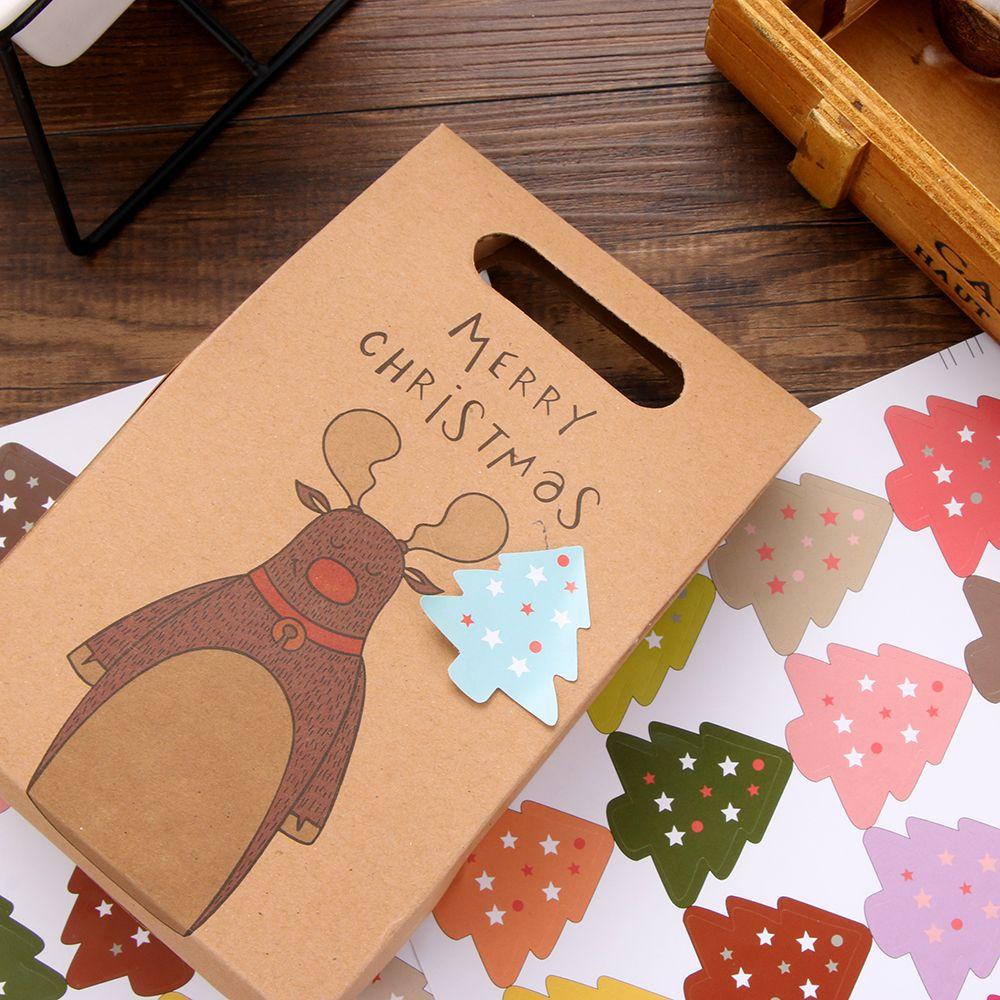 Set 100 Nhãn Dán Trang Trí Cây Thông Noel Tiện Dụng