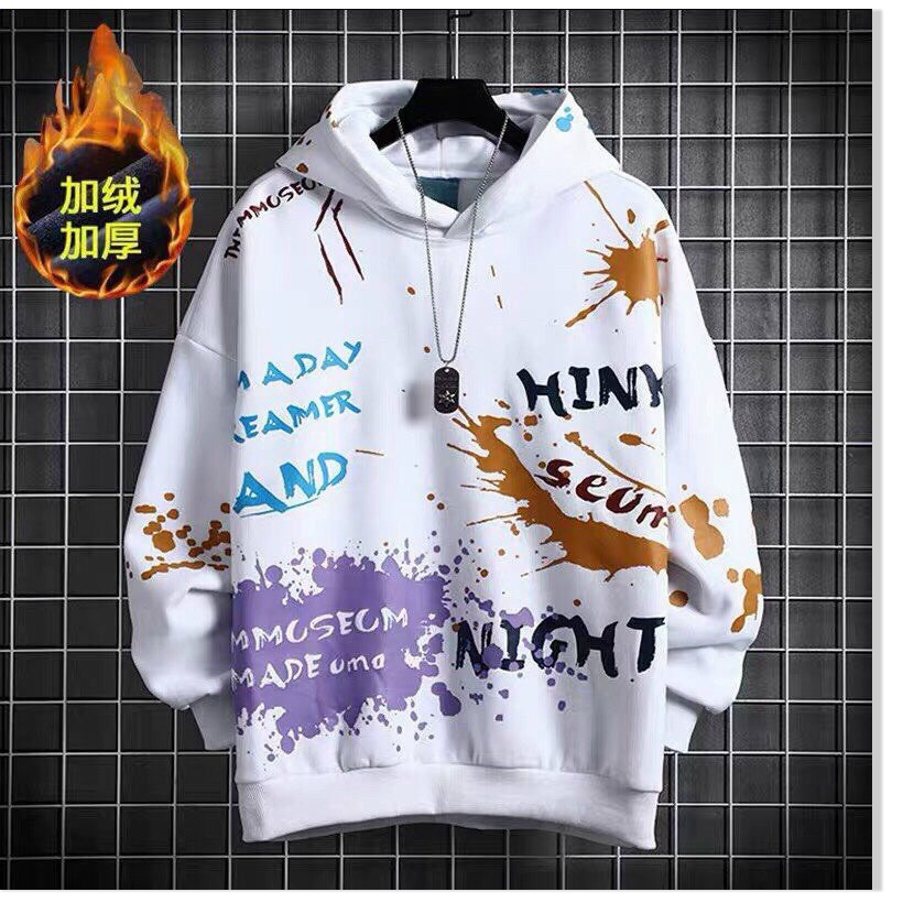 Áo khoác hoodies có mũ nam hoạ tiết cực chất rực rỡ phong cách mới 2021 KHÁNH AN STORE
