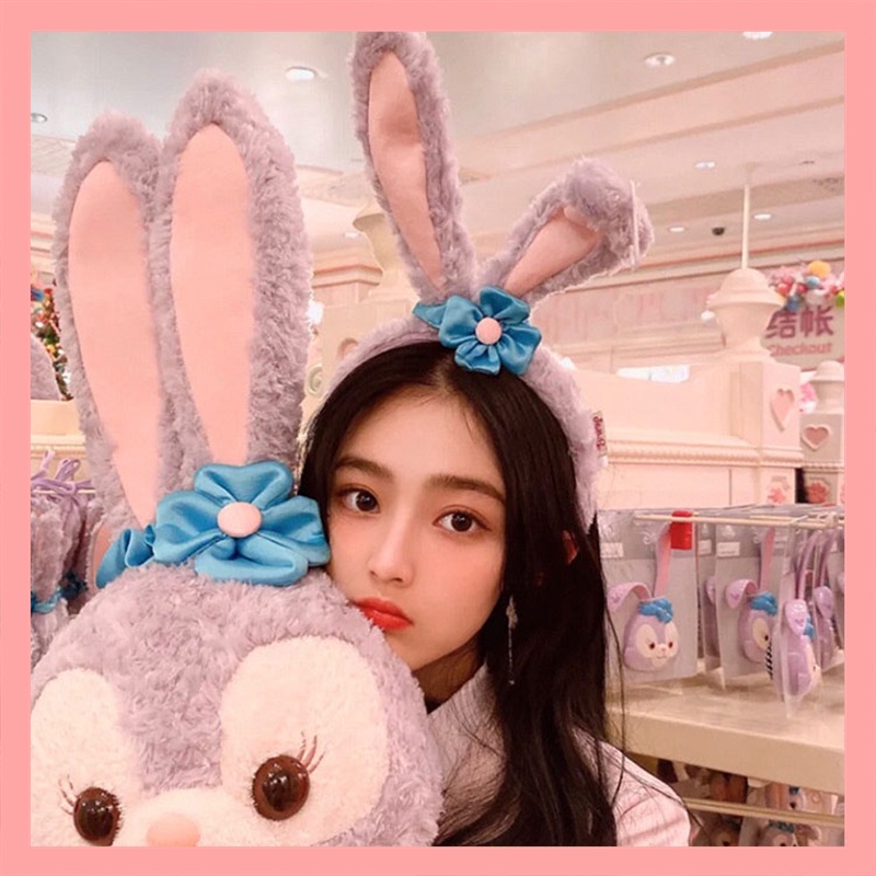 Băng đô rửa mặt hình tai thỏ hoạt hình