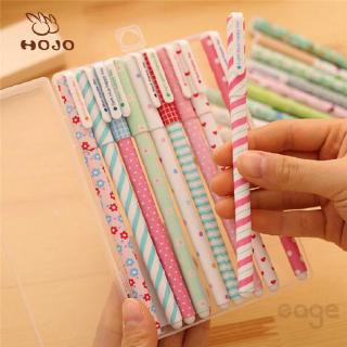 Bộ 10 bút mực ngòi 0.38mm có nắp thiết kế dễ thương tiện dụng