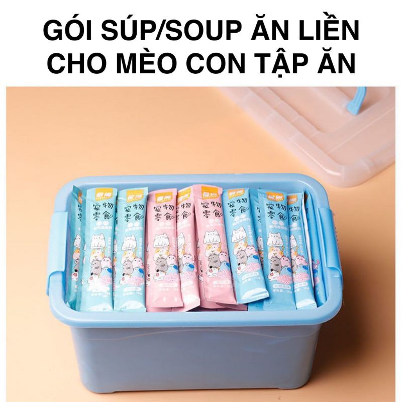 Súp thưởng cho mèo Petsnack Shizuka Thanh 15g Súp thưởng dinh dưỡng cho mèo - snack cho mèo