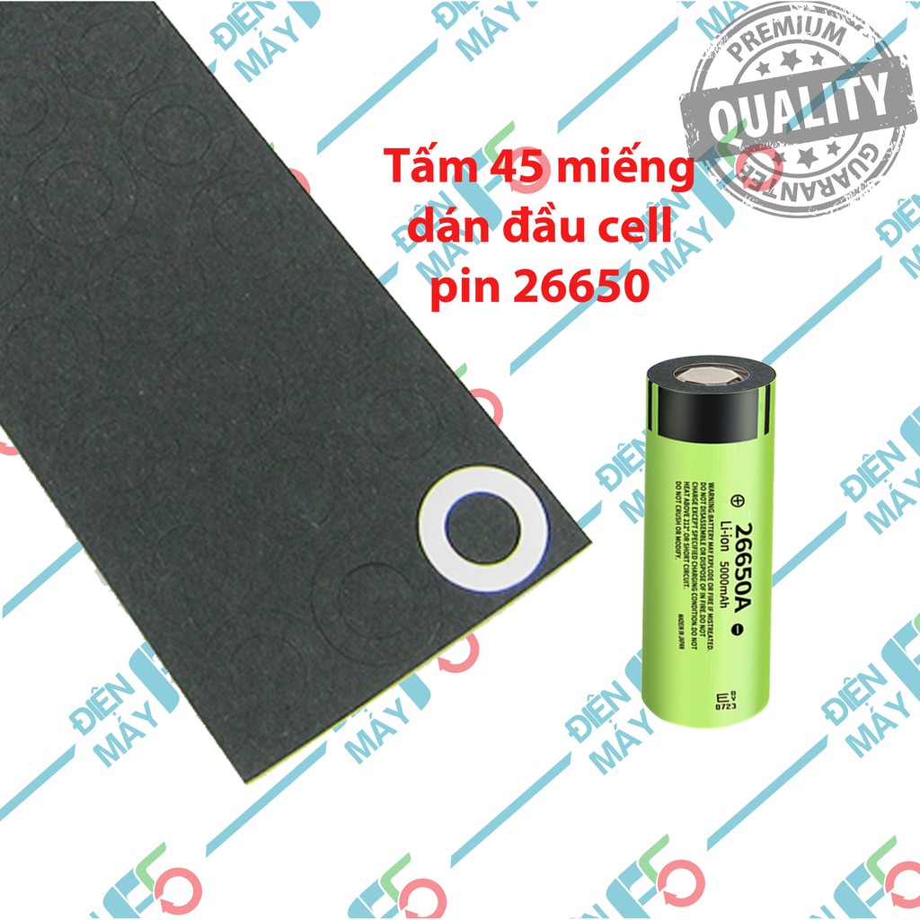 DMF5 Tấm 45 miếng dán cell pin 26650