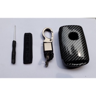 Ốp chìa khoá mazda 3 2020 vân carbon