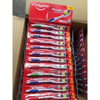 Vỉ 12 cây bàn chải đánh răng Colgate Premier Clean loại 7k