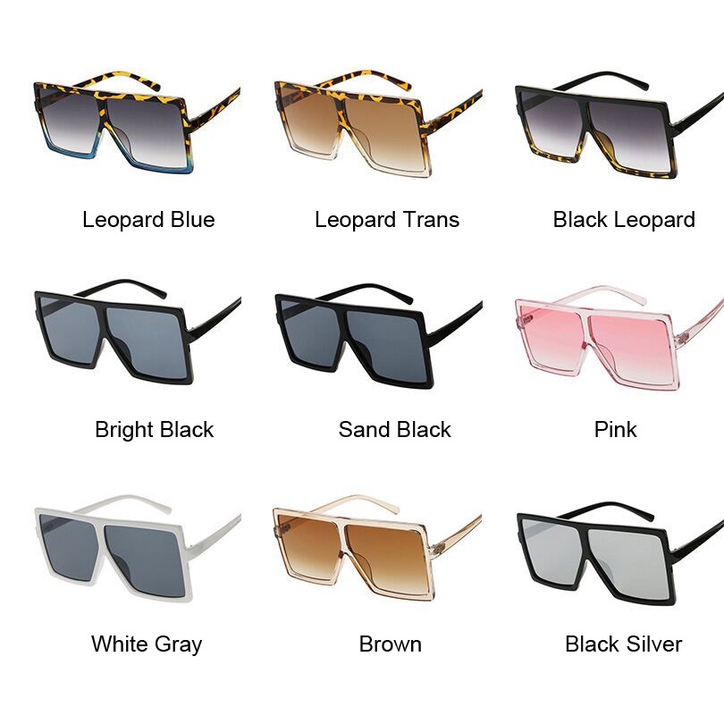 Kính Mát Gọng Vuông Màu Đen Phong Cách Cổ Điển Dành Cho Cả Nam Và Nữ | BigBuy360 - bigbuy360.vn