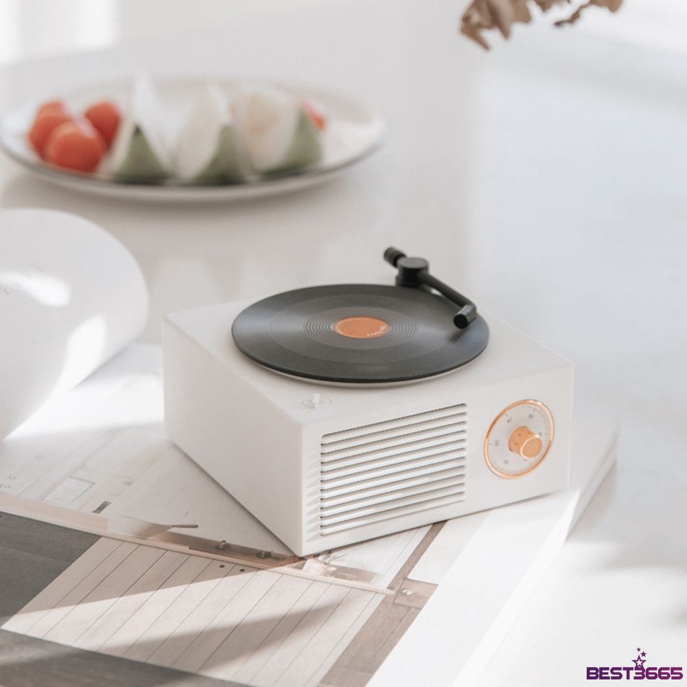 ♚♚ Retro Bluetooth Wireless Speaker Nostalgic Record Player Style Subwoofer Support TF Card
