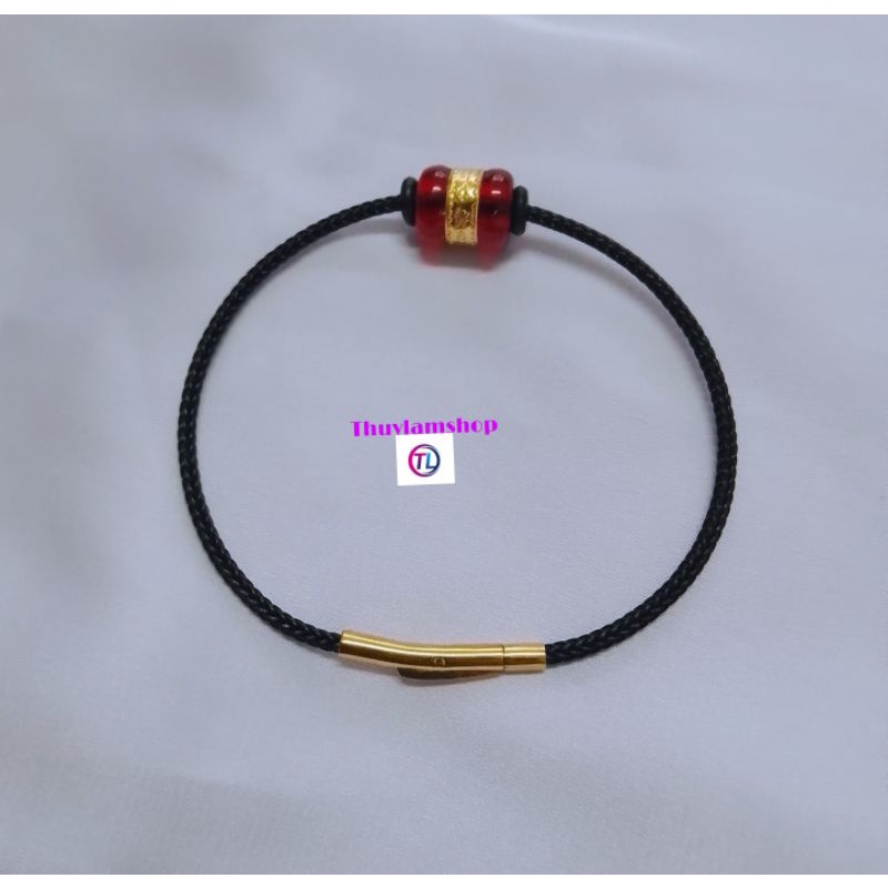 Vòng tay lu thống dát vàng định công danh đầu xuôi đuôi lọt trợ mệnh thổ hoả