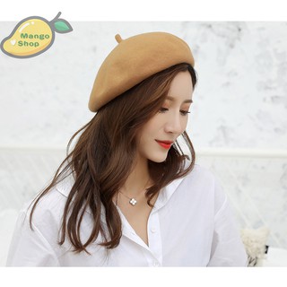 Mũ nồi dạ Beret có dây rút