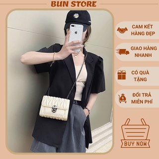 Túi xách nữ đeo chéo khóa xoay siêu sang