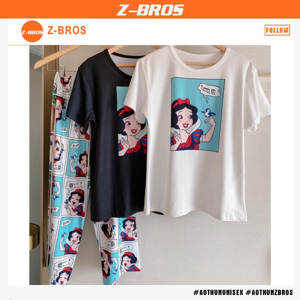 [BỘ NGỦ HÈ 2020][100% COTTON siêu mát] Đủ size - Áo Thun Nữ - Set bộ ở nhà cộc tay icon hoạt hình Bạch Tuyết Mickey | BigBuy360 - bigbuy360.vn