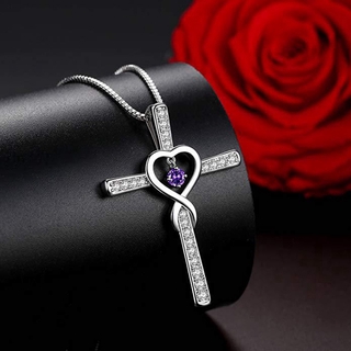 Infinity Love God Cross Pendant Necklace