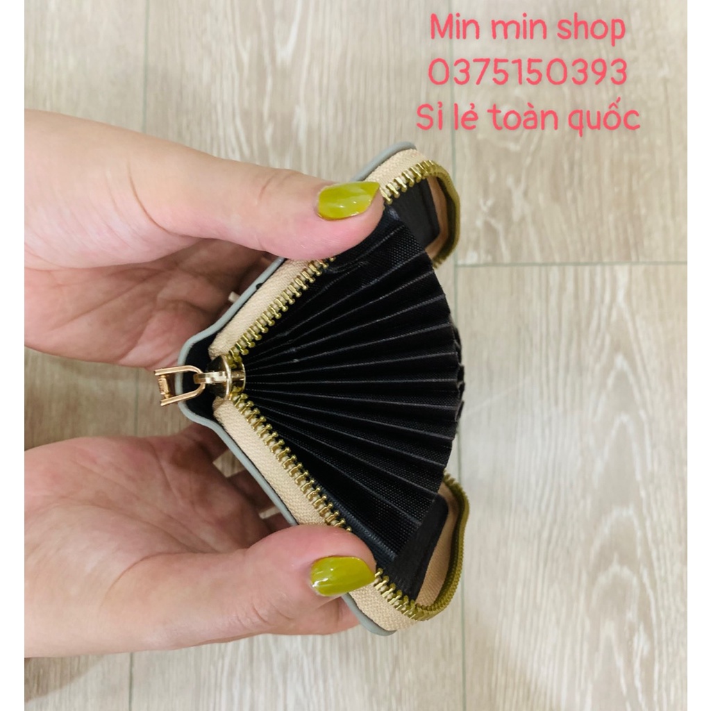 Ví Nữ Mini Đựng Tiền, Thẻ Ngân Hàng Cầm Tay Nhiều Ngăn Tiện Lợi