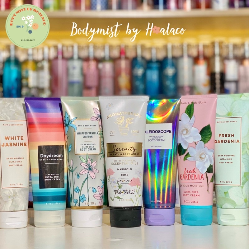 Kem dưỡng da toàn thân nhiều mùi BODY CREAM Bath &amp; Body works VICTORIA'S SECRET