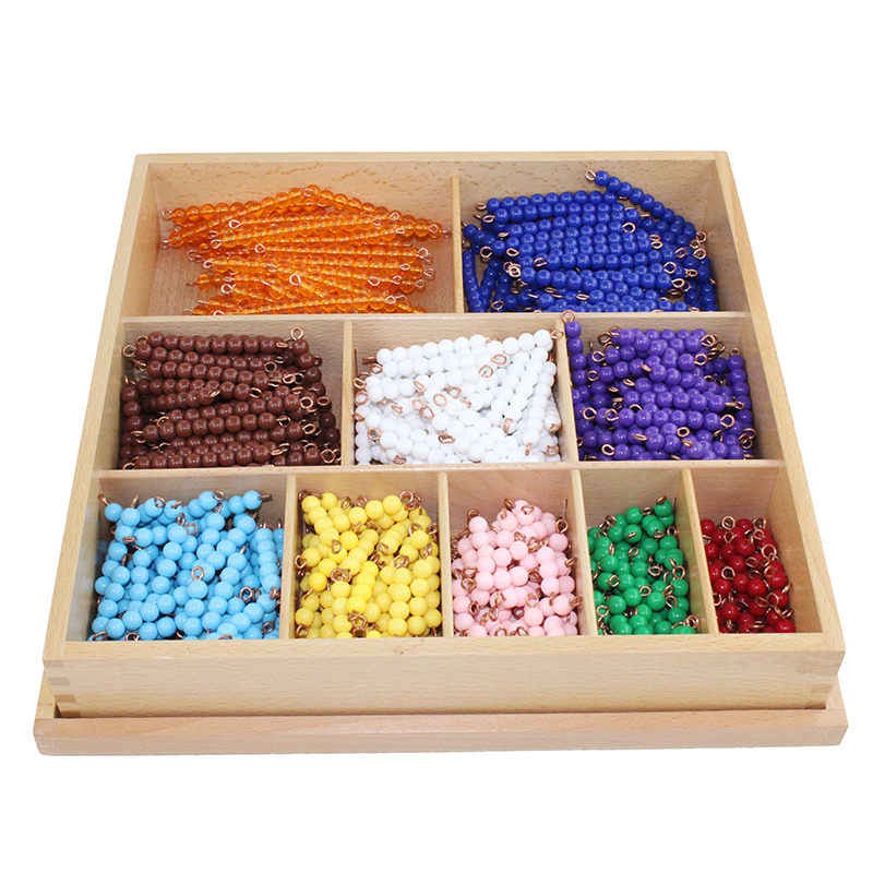 Hộp dây hạt cườm 1-10 Montessori (Bead Decanomial)