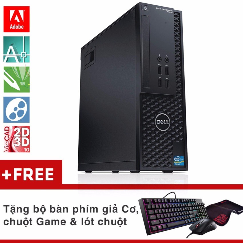 Máy tính doanh nghiệp Dell Precision T1700 SFF ​​​​​​​(Xeon E3-1240 V3, Ram ECC 16GB, SSD 960GB, Quadro K600) + Quà Tặng | BigBuy360 - bigbuy360.vn