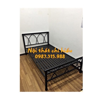 Giường sắt đan chéo 1mx2m Nội Thất Chí Hiếu