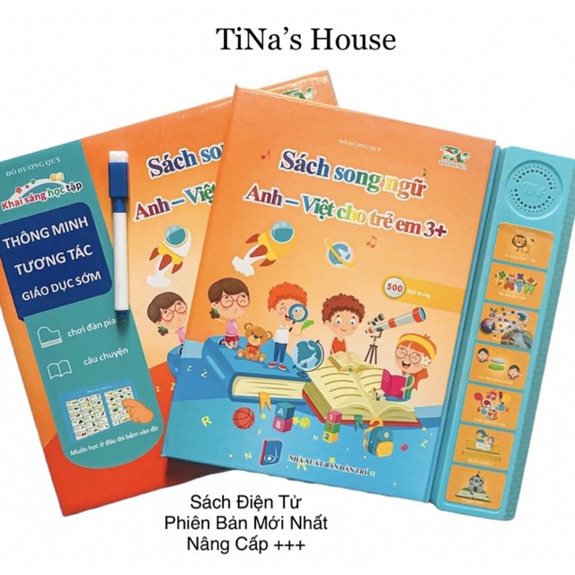 Sách Điện Tử Song Ngữ, Sách Điện Tử Thông Minh Cho Bé Phiên Bản Mới Nhất 2022 Nâng Cấp +++