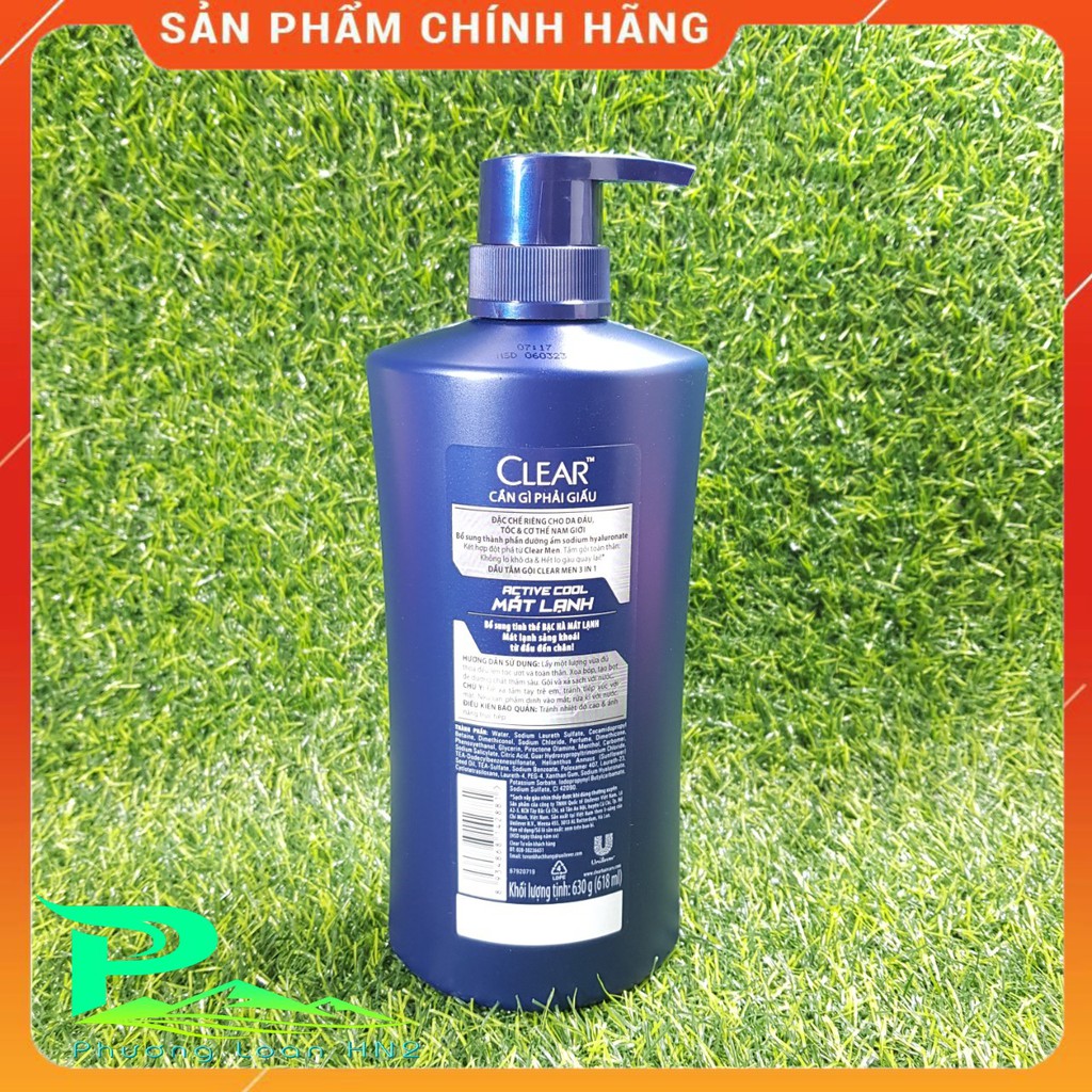 Dầu Clear Men 3 in 1 - Chai 630g