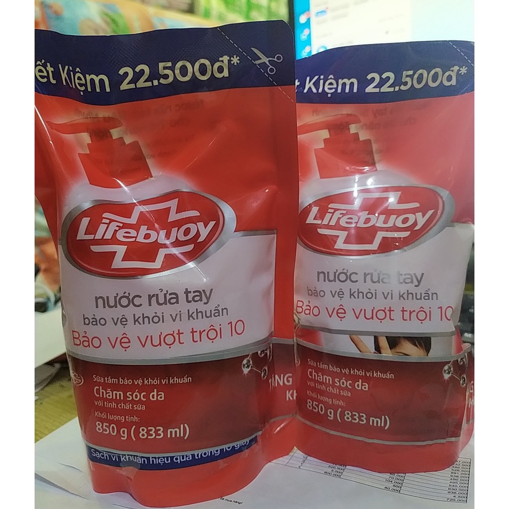 Sữa Rửa Tay Lifebuoy Diệt Khuẩn (túi 450G)