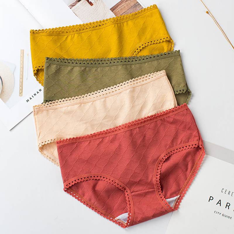 Quần lót cotton lưng vừa phong cách Nhật Hàn ngọt ngào thời trang xuân hè cho nữ | BigBuy360 - bigbuy360.vn