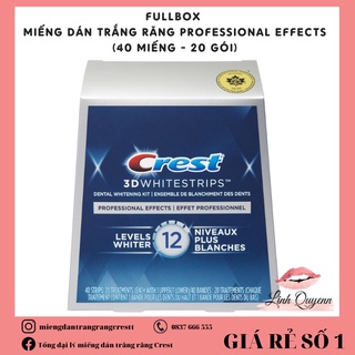 Miếng Dán Trắng Răng Crest Professional Effect 20 GÓI