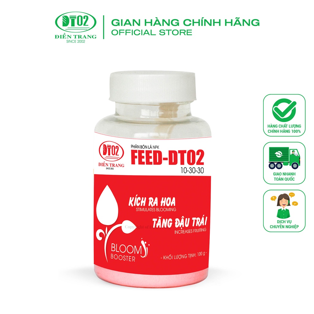 Phân bón lá FEED-DT02 Kích dưỡng hoa 100g