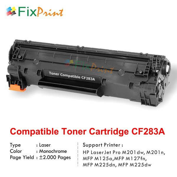 Hộp Đựng Mực In Tương Thích Với Hp Cf283A / 83a Hp Laserjet Pro M201Dw M201N Mfp M125A M127Fn M225Dn