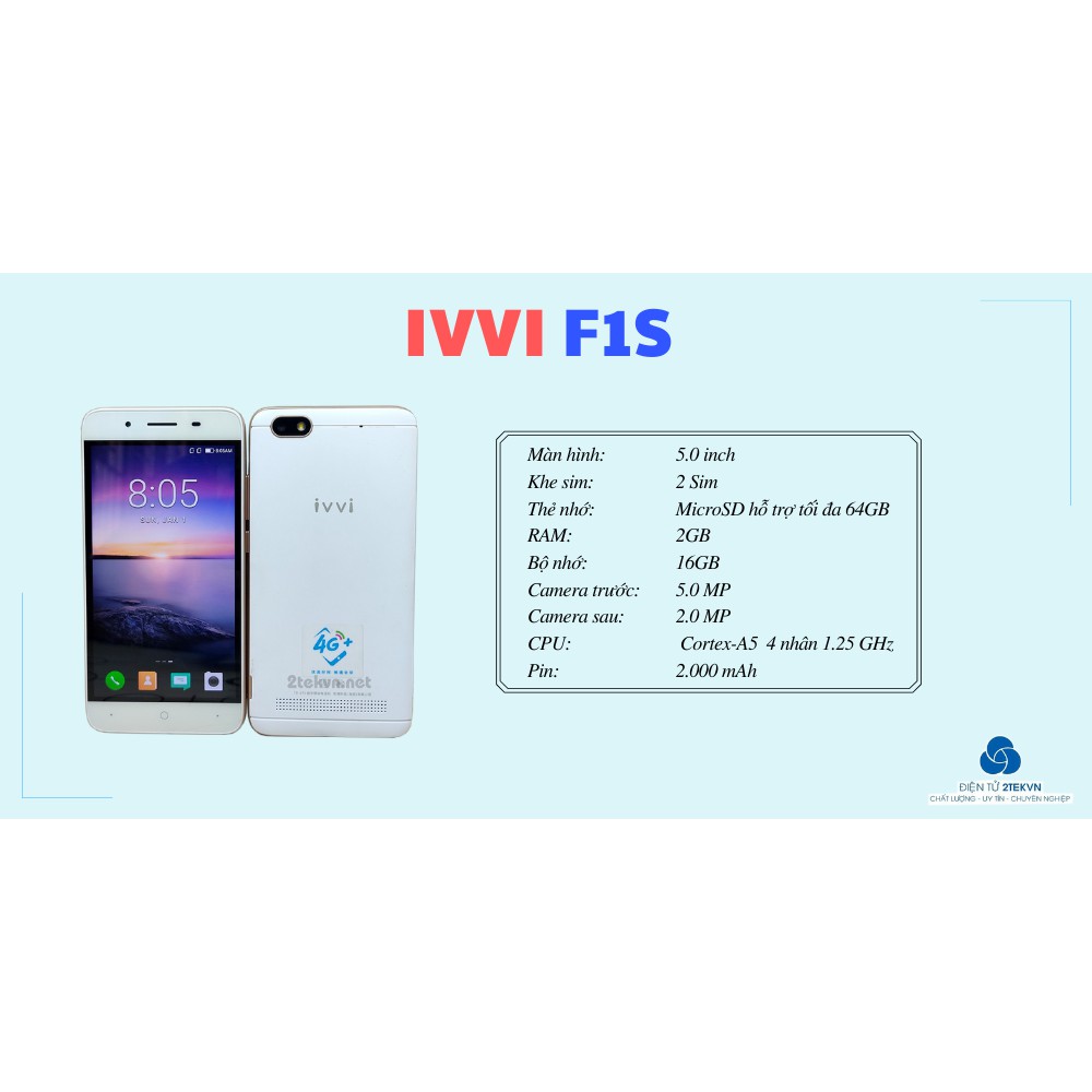 Điện thoại cảm ứng giá rẻ IVVI F1S cho người già