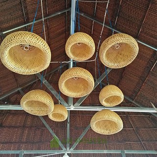Đèn Lồng Mây Tre 2 Lớp - Đèn Mây Tre Trang Trí