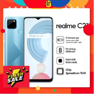 ( Hàng Hot ) Điện thoại Realme C21Y (64GB) - Pin Siêu Khủng 5000mAh - Máy Mới Nguyên Seal - Đủ Phụ thumbnail