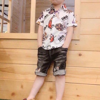 Sỉ áo sơ mi bé trai