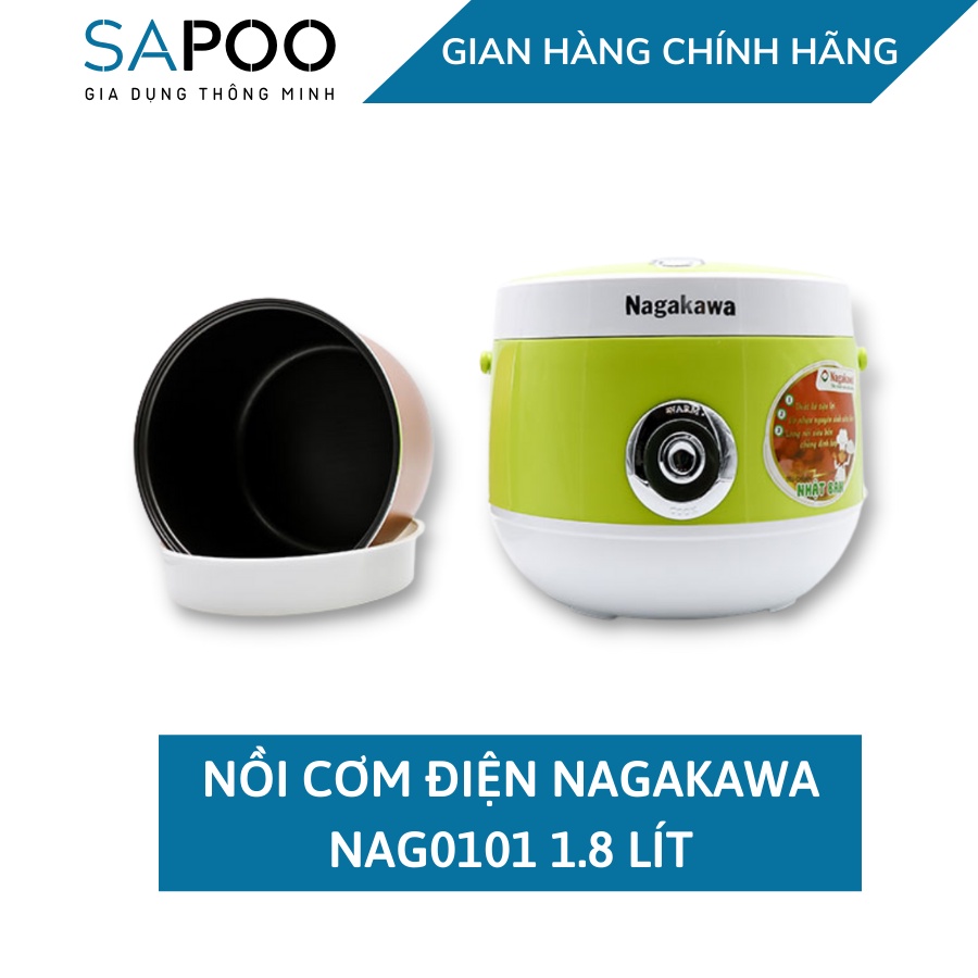 Nồi Cơm Điện Nagakawa NAG0101 (1.8l ) - Gia Dụng SAPOO