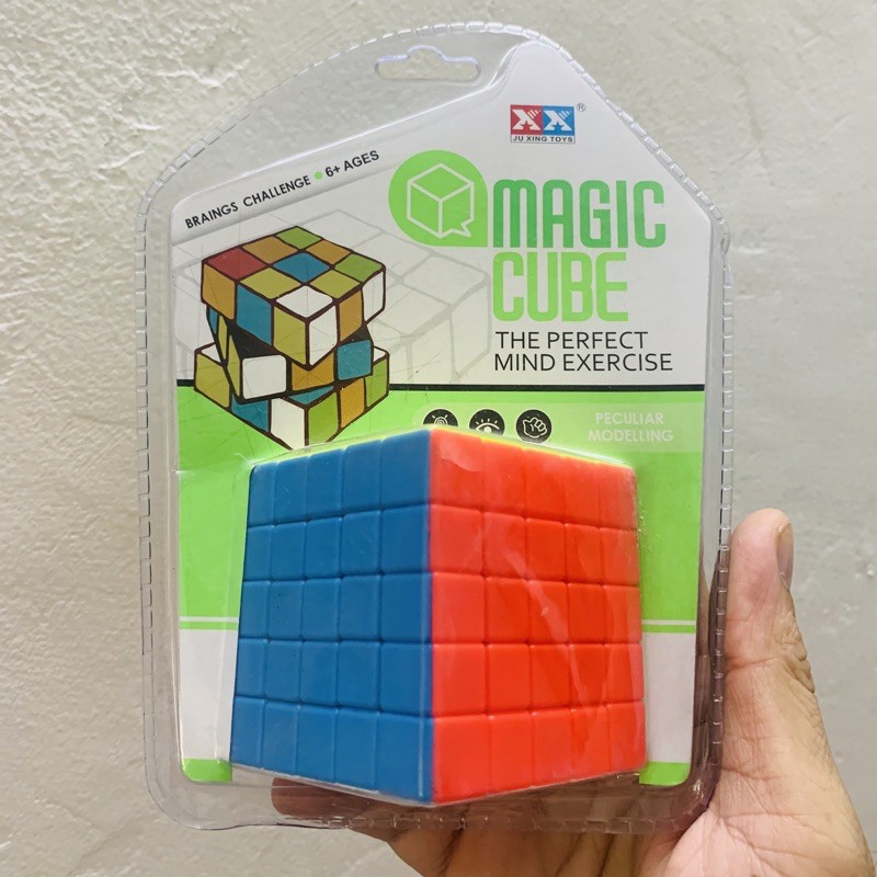 Đồ chơi rubik 5x5 Magic Cube không viền Ju Xing Toys 5x5x5 cao cấp dạ quang