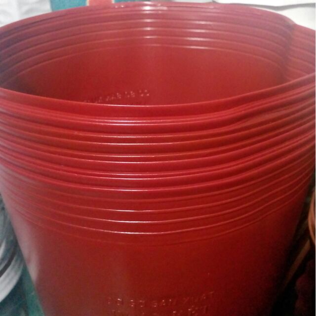 Combo 10 Cái chậu nhựa Dẻo Loại To trồng hoa Và cây.Cao 26Cm Rộng 32Cm.