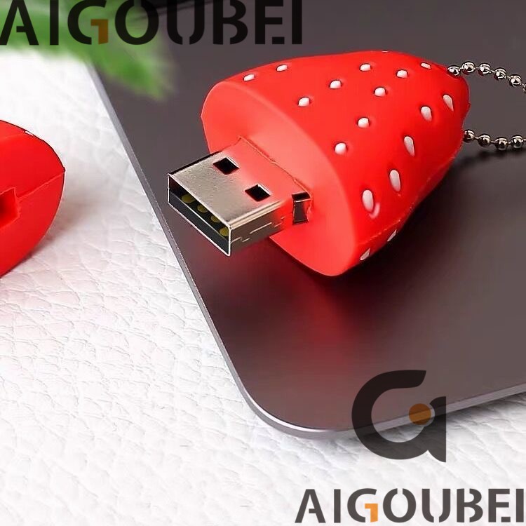 [Spot &amp; COD] USB 2.0 Phim hoạt hình dễ thương Trái cây Silicone Dứa Dâu Tây Chuối Tiêu Cà rốt Thích hợp cho Máy tính xách tay Ổ đĩa Lightning Ổ đĩa USB di động 1GB 2GB 4GB 8GB 16GB 32GB 64GB 128GB