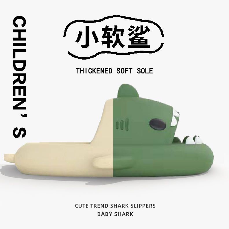 Dép Sandal Khử Mùi Chống Trượt Kháng Khuẩn Hình Cá Mập Hoạt Hình Cao Cấp Phong Cách Mới Dành Cho Bạn Nữ